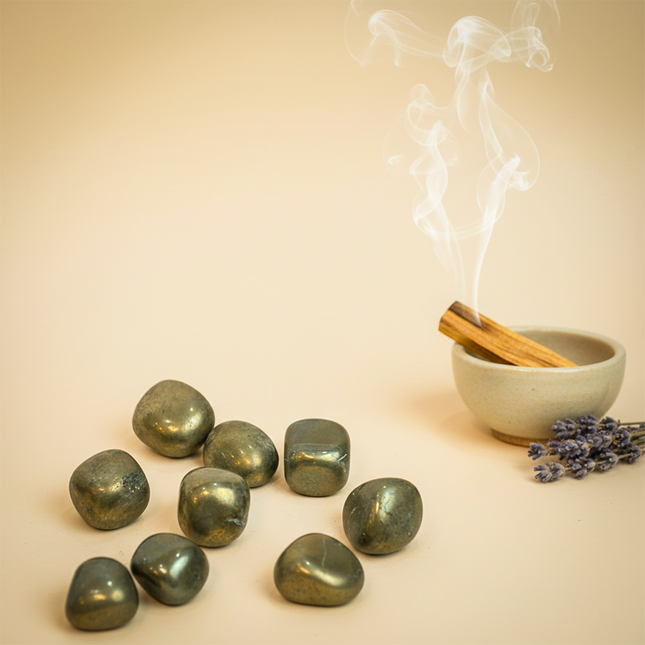 Natural  Pyrite Tumble Stones