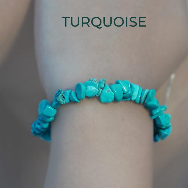 Turquoise Chips Bracelet – Protection, Communication & Inner Calm