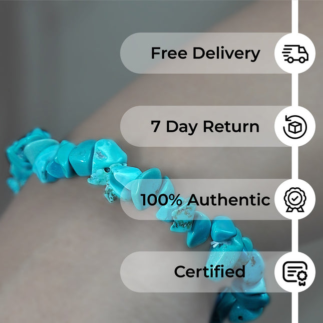 Turquoise Chips Bracelet – Protection, Communication & Inner Calm