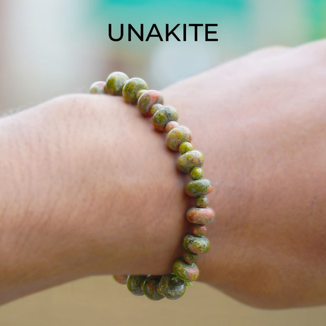 🌿 Unakite Wati Bracelet — Harmony, Healing & Emotional Balance