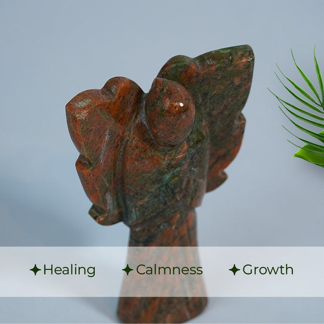 Unakite Angel – Emotional Healing, Heart Awakening & Spiritual Support