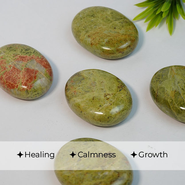 💚 Unakite Palm Stone