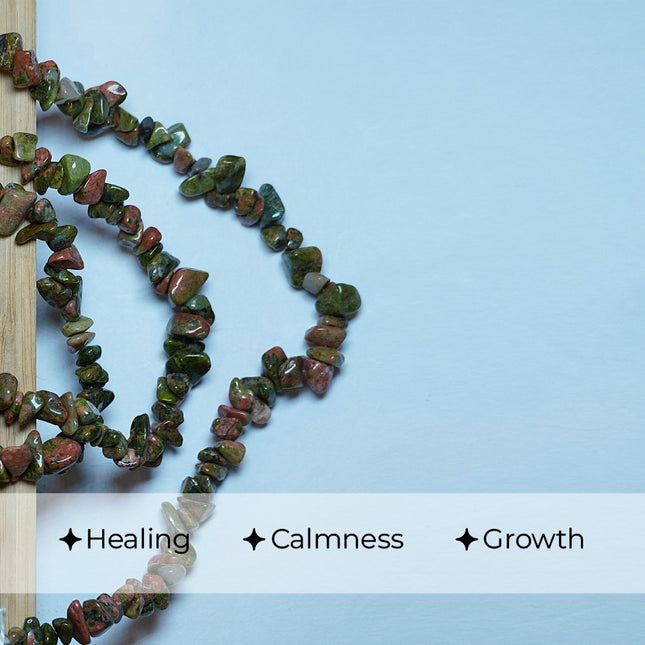 Unakite Chips Mala