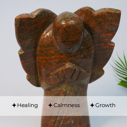 Unakite 6 inch Angel – Emotional Healing, Heart Awakening & Spiritual Support