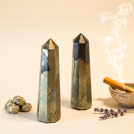 Indian Pyrite Wand