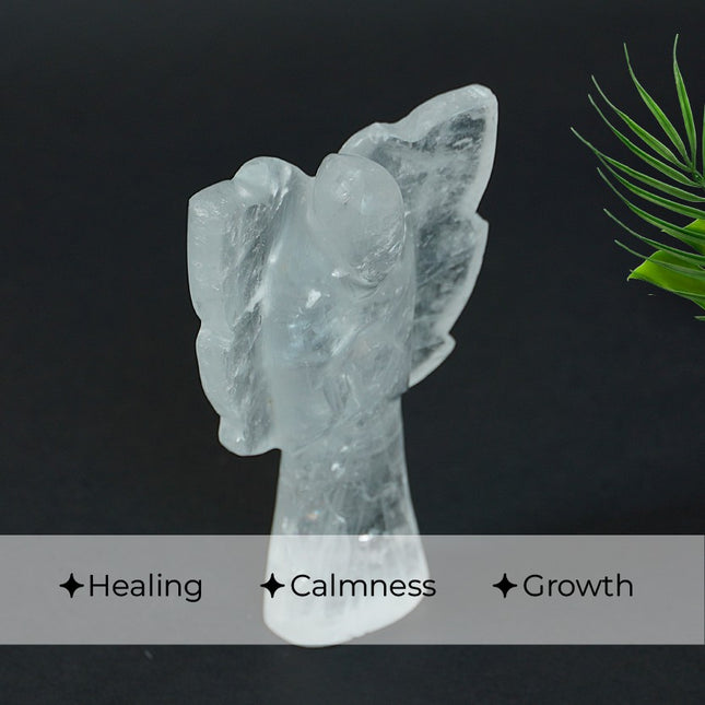 White Quartz 6 inch Angel – Spiritual Purity, Peaceful Energy & Divine Light