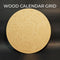 Wood Calendar Grid