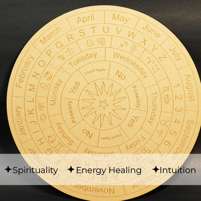 🔮 Pendulum Wood Calendar Grid