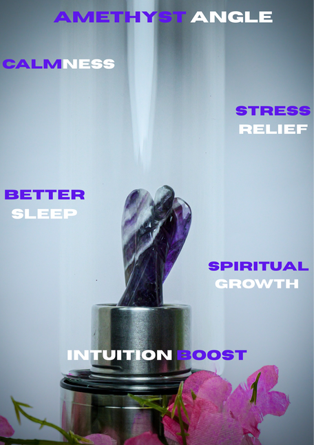 Amethyst Angel Bottle