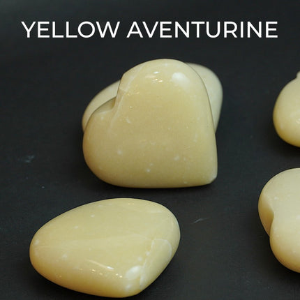 💛 Yellow Aventurine – Big Heart Stone