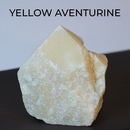Yellow Aventurine Raw Points – Stone of Optimism, Confidence & Clarity