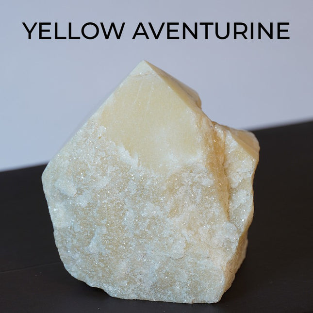 Yellow Aventurine Raw Points – Stone of Optimism, Confidence & Clarity