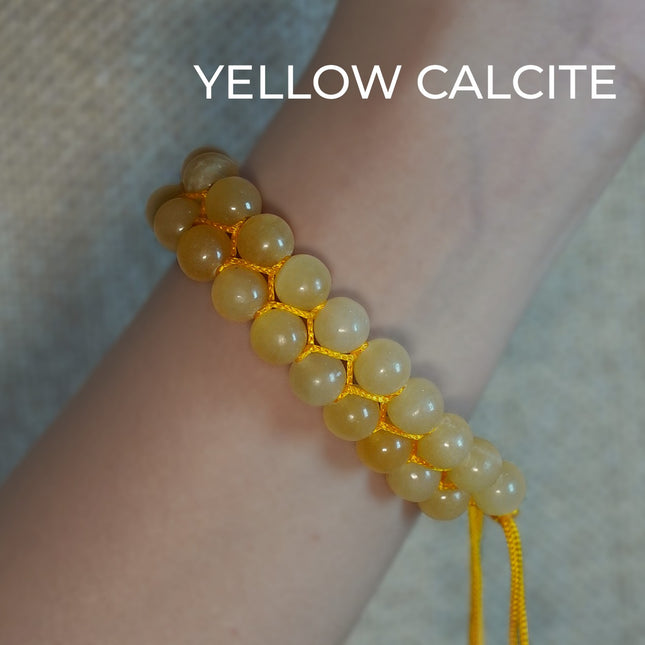 Yellow Calcite Double Dori Bracelet