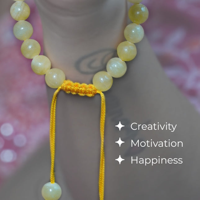 Yellow Calcite Single Dori Bracelet – Optimism, Energy & Personal Power