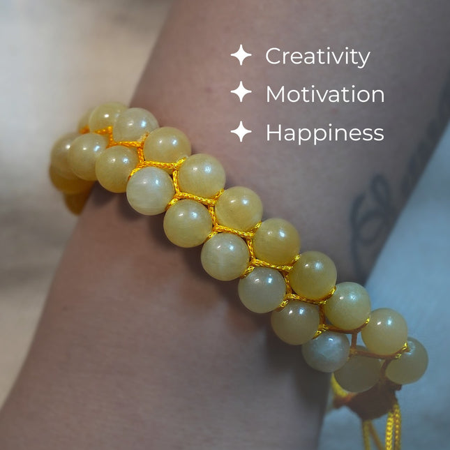 Yellow Calcite Double Dori Bracelet