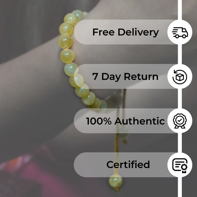 Yellow Calcite Single Dori Bracelet – Optimism, Energy & Personal Power