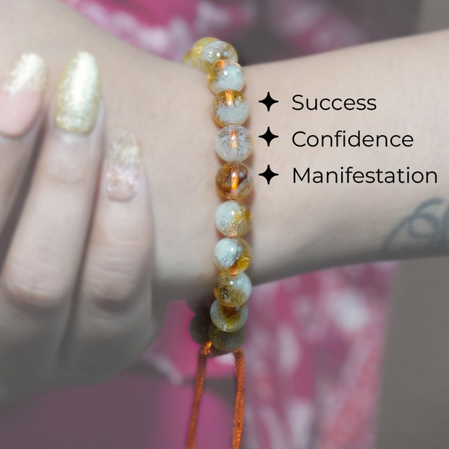 Yellow Citrine Single Dori Bracelet – Abundance, Joy & Empowerment