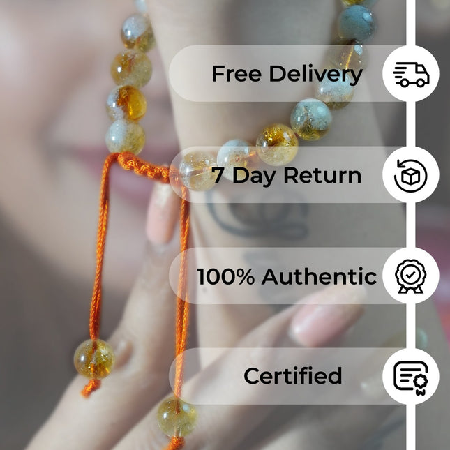 Yellow Citrine Single Dori Bracelet – Abundance, Joy & Empowerment
