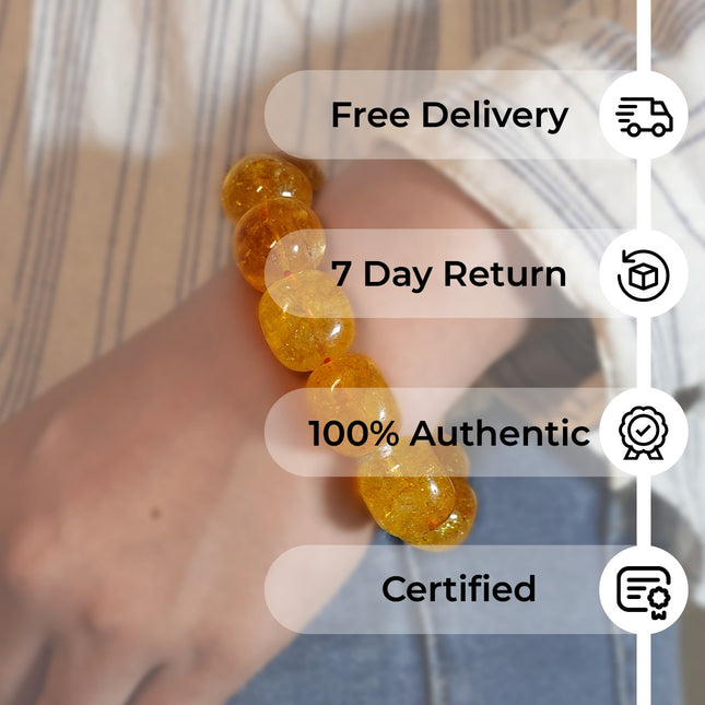 Yellow Citrine Tumble Bracelet – Radiate Abundance, Joy & Personal Power