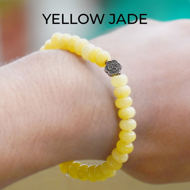 🌞 Yellow Jade Wati Bracelet - The Ancient Stone of Wisdom, Joy, Prosperity &amp; Vitality