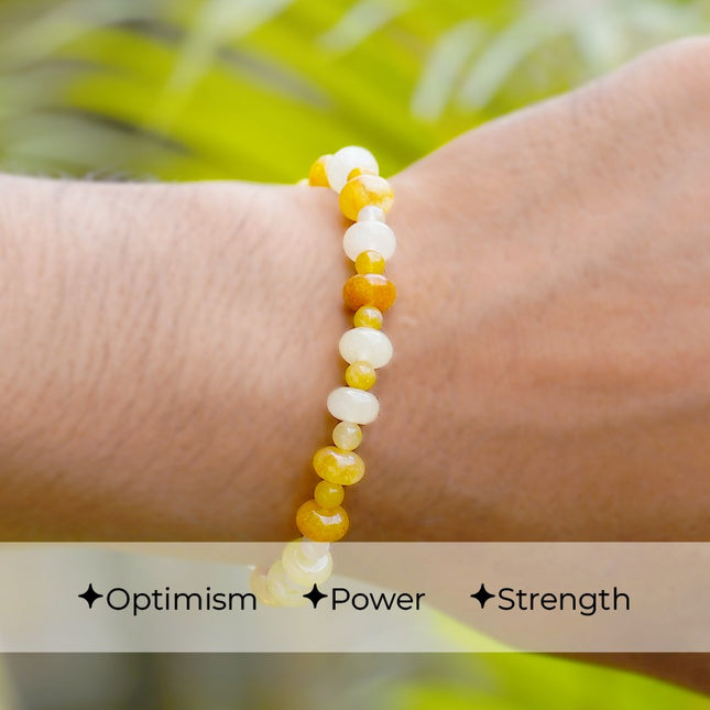 💛 Yellow Aventurine Wati Bracelet – The Stone of Optimism &  Good Fortune