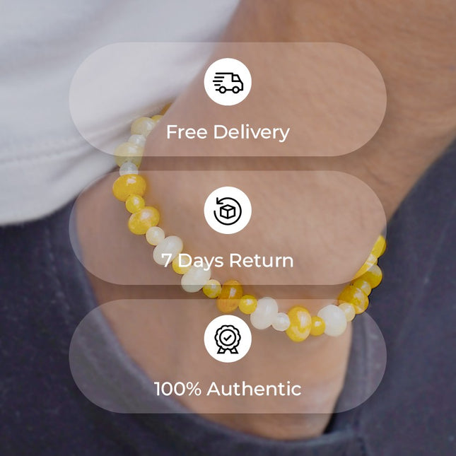 💛 Yellow Aventurine Wati Bracelet – The Stone of Optimism &  Good Fortune