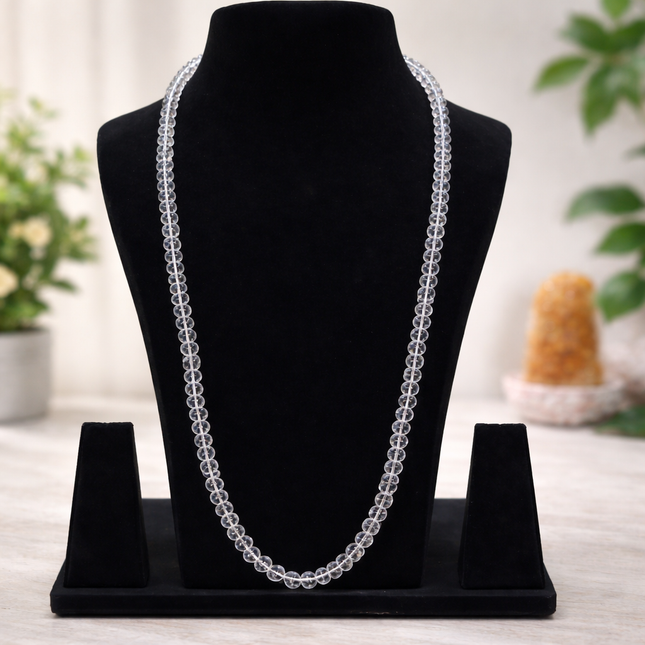 Clear Crystal Jup mala - 8mm
