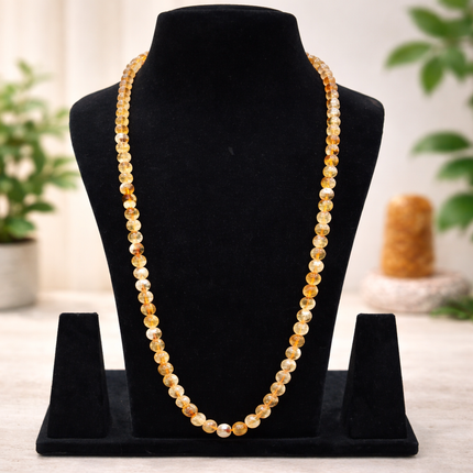 Natural Citrine Jup Mala - 8mm